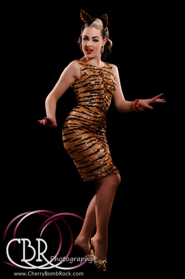 1960's vintage tiger dress